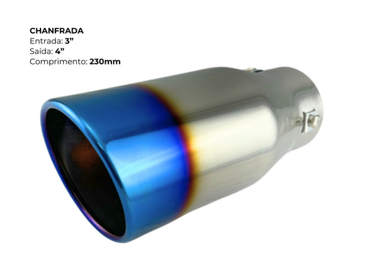 Ponteira Chanfrada Inox 304 Titanium