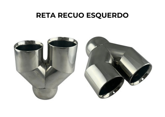 Ponteira Reta Recuo Esquerdo Inox 304