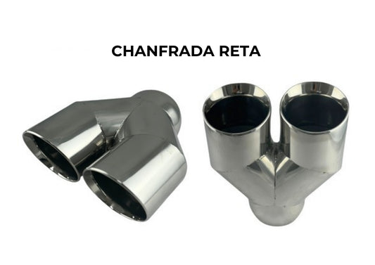 Ponteira Dupla Chanfrada Reta