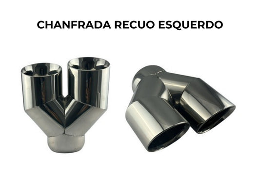 Ponteira Chanfrada Recuo Esquerdo Inox 304