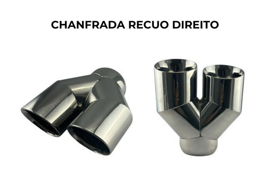 Ponteira Chanfrada Recuo Direito Inox 304