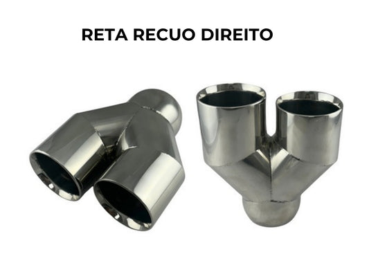 Ponteira Reta Recuo Direito Inox 304